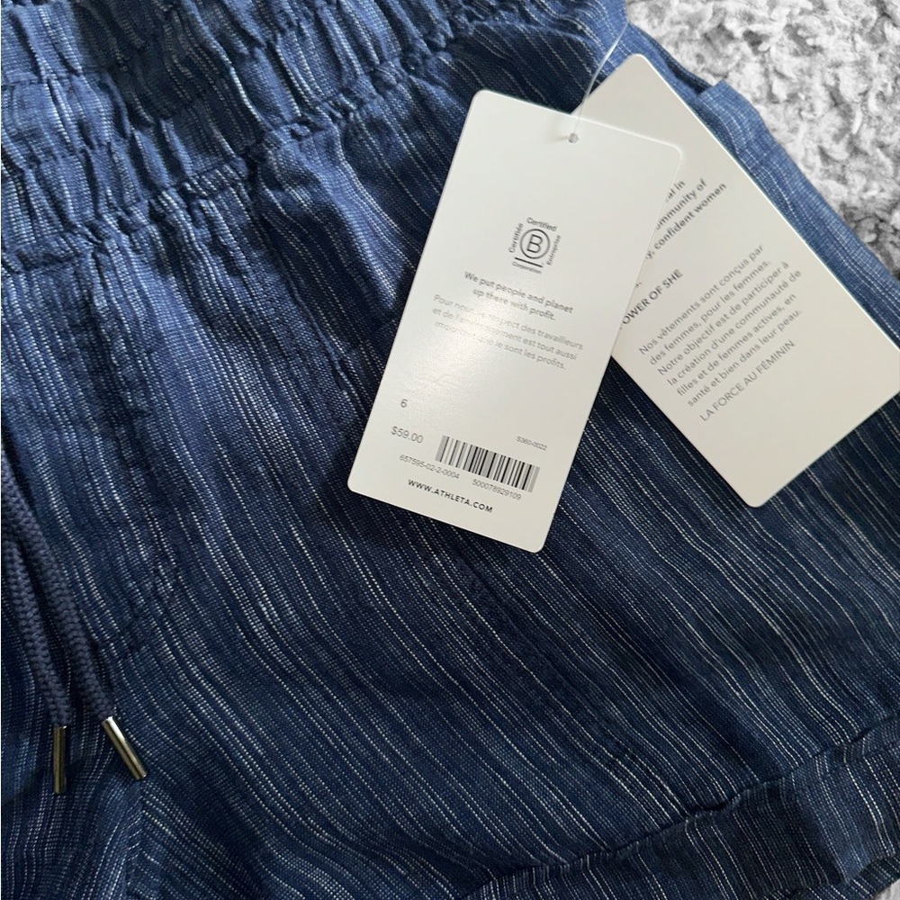 NWT Athleta Cabo Linen 4” Short - Picture 7 of 9